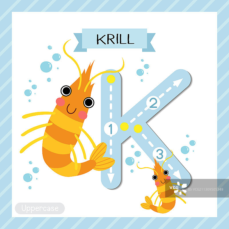 字母K大写描摹图案图片素材