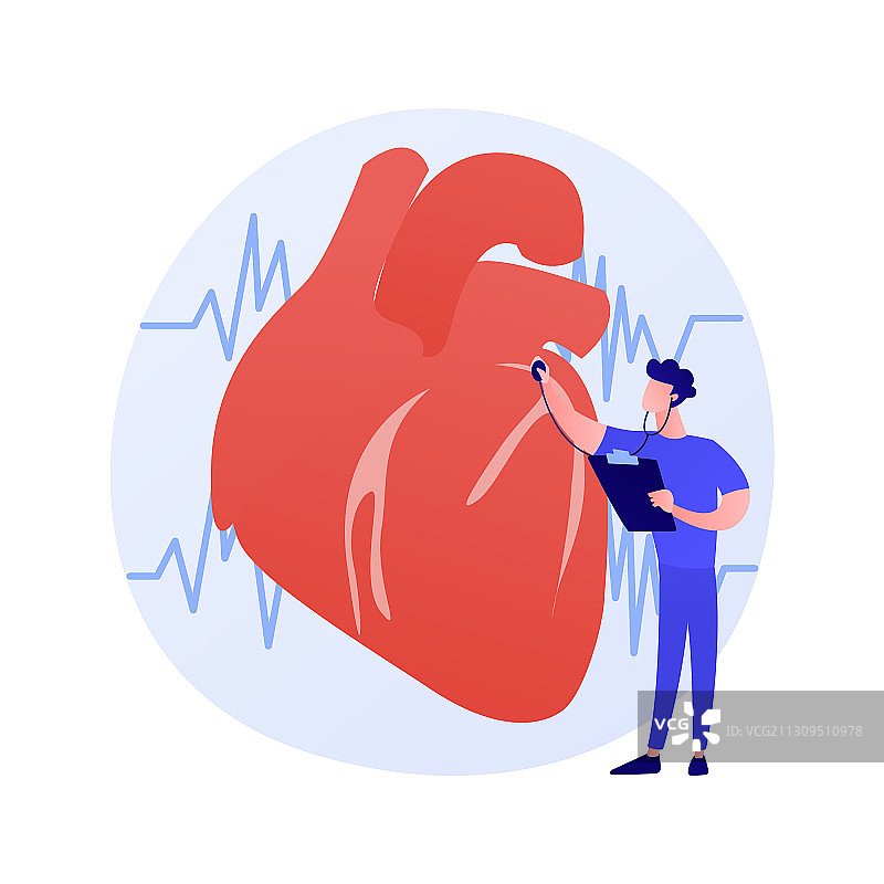 心脏病诊所概念隐喻图片素材