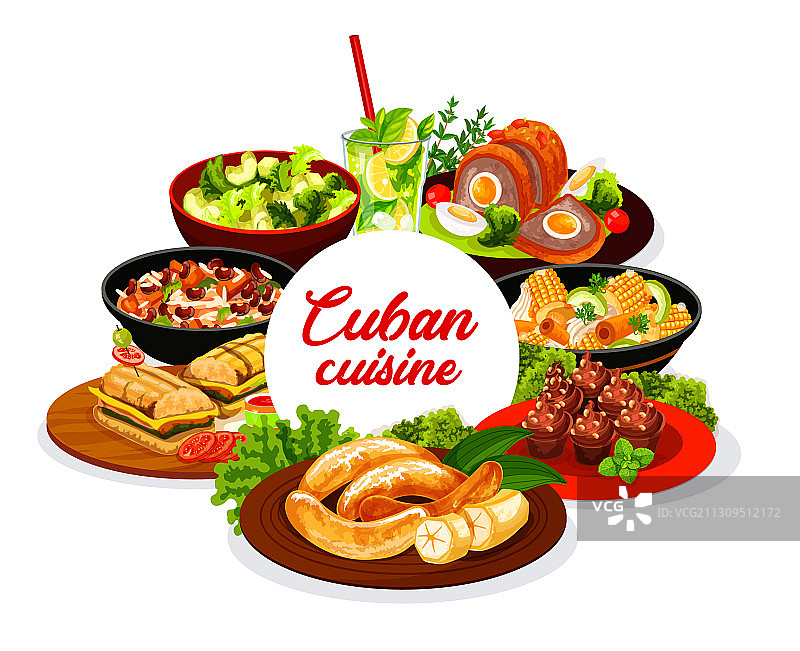 古巴传统美食banner图片素材