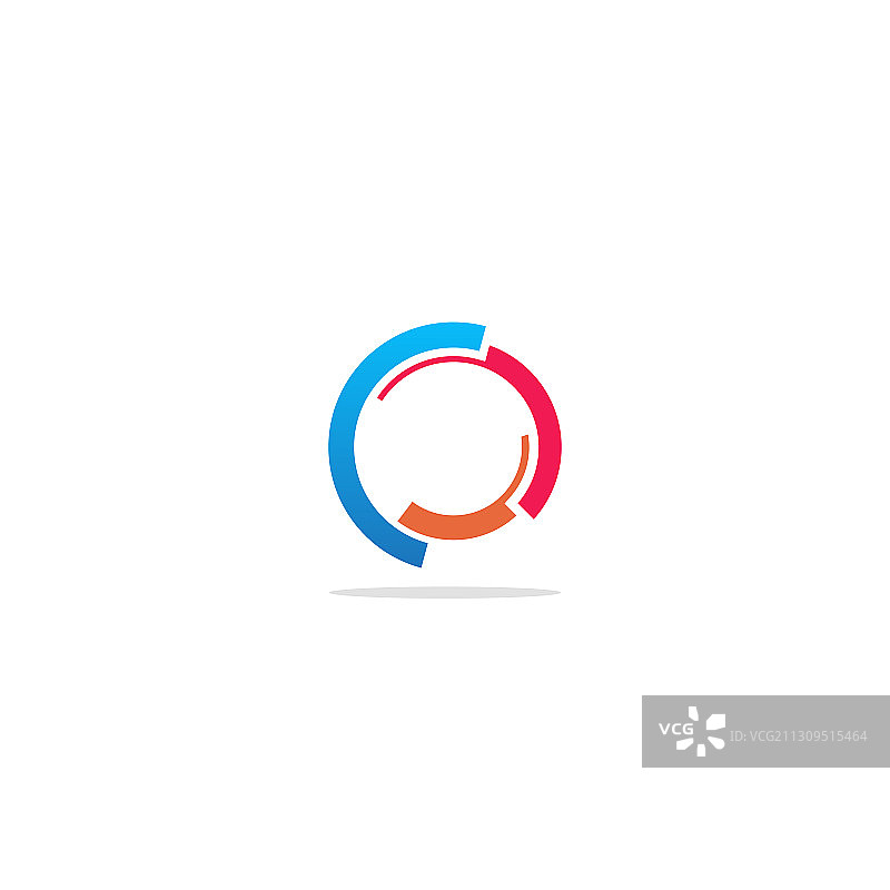 圆形抽象目标科技logo图片素材