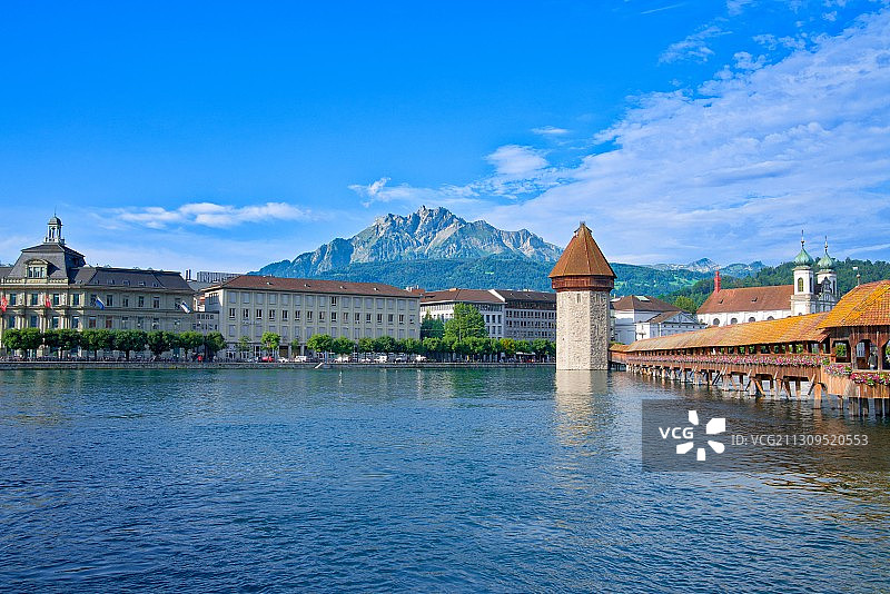 卢塞恩琉森湖图片素材