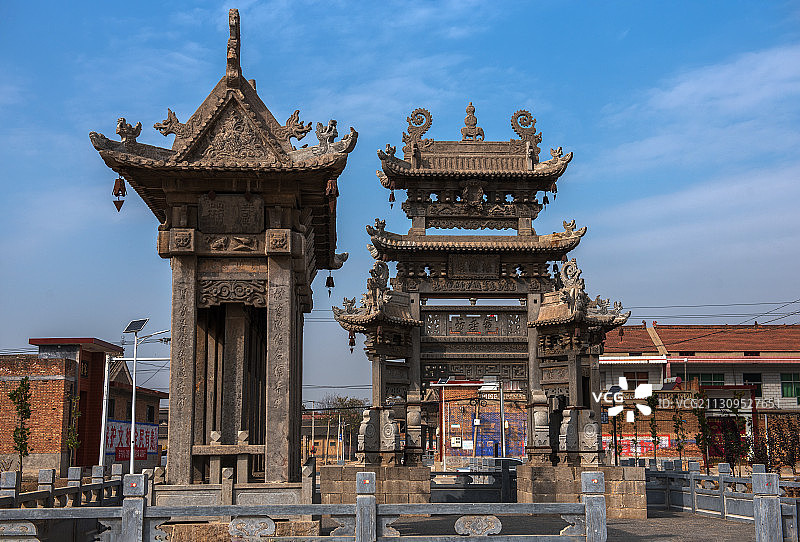 仇氏石牌坊图片素材