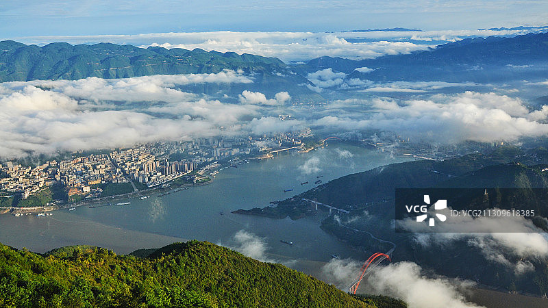 巫山一段云图片素材