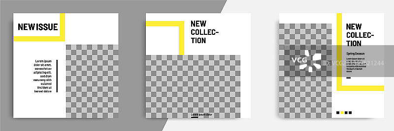 极简正方形几何banner图片素材