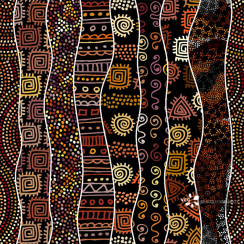 民族部落图案无缝的艺术形象图片素材