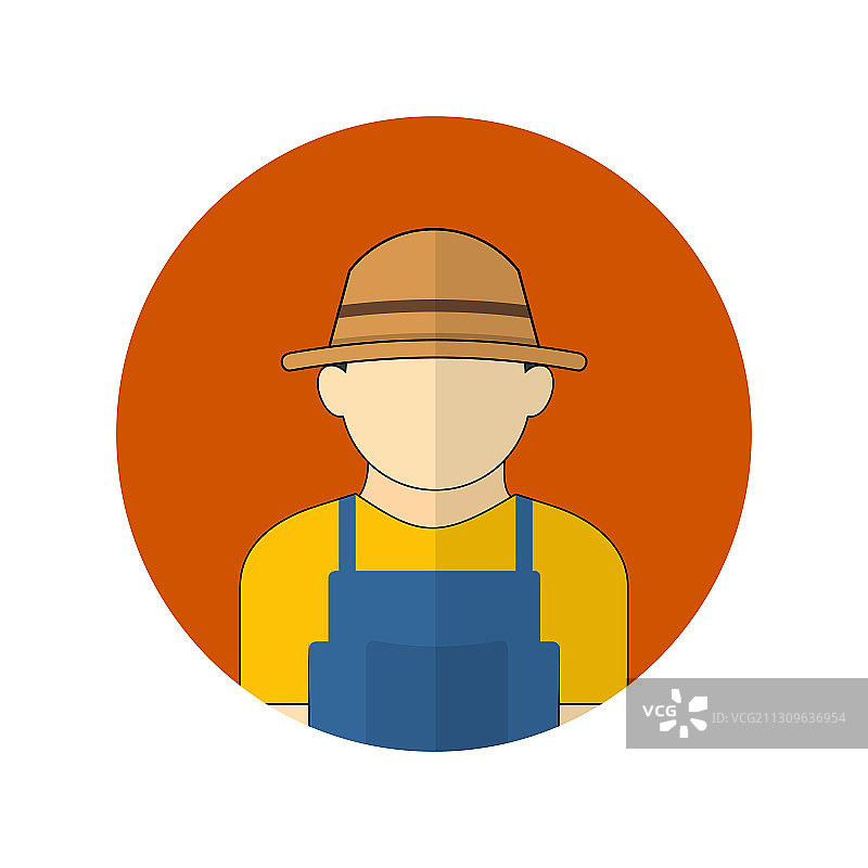 农民头像图标图片素材