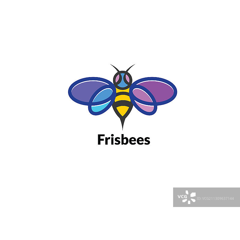 奢华蜜蜂Logo设计图片素材