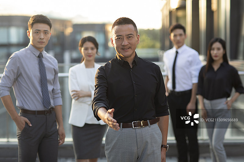 自信的商务团队图片素材