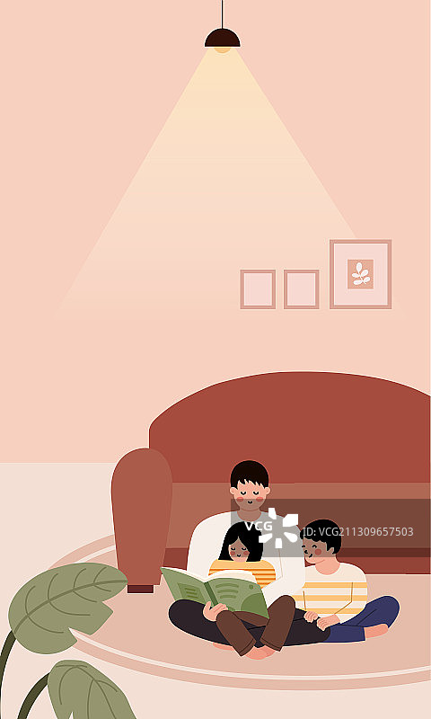 亲子阅读图片素材