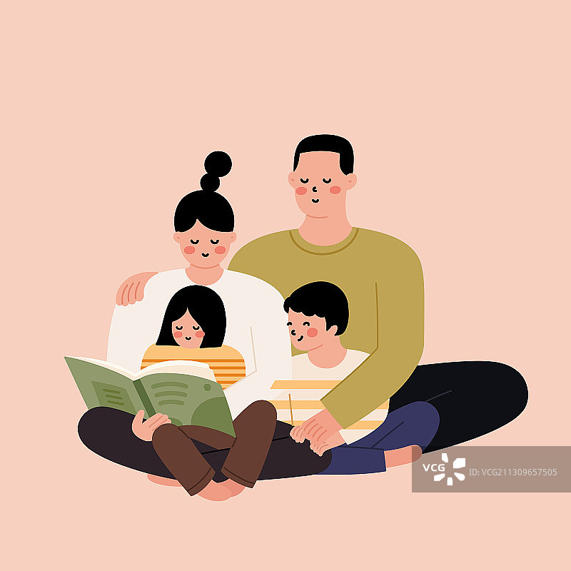 亲子阅读图片素材