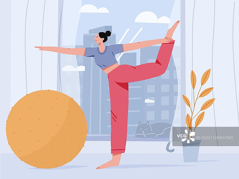 瑜伽锻炼图片素材