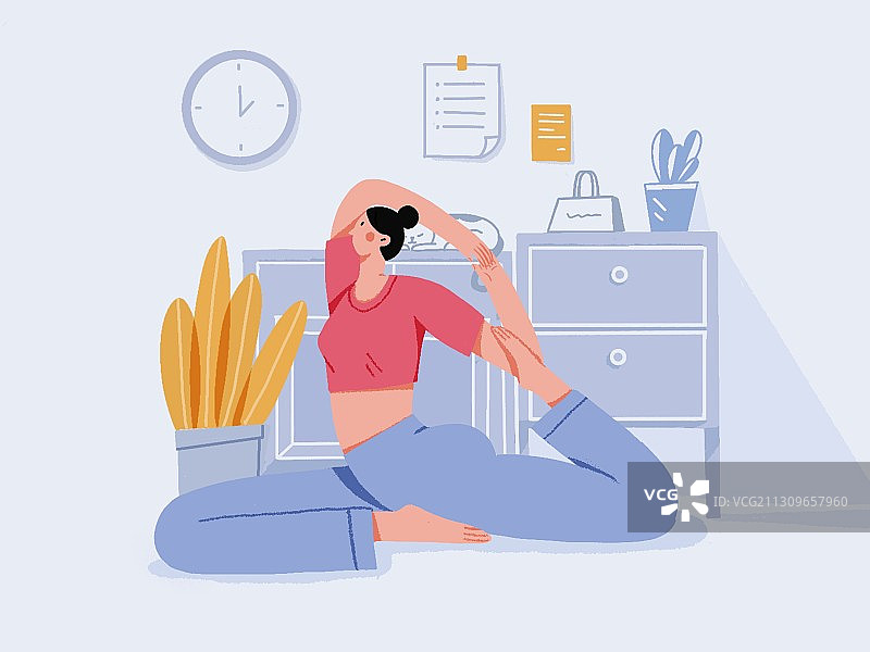 瑜伽锻炼图片素材