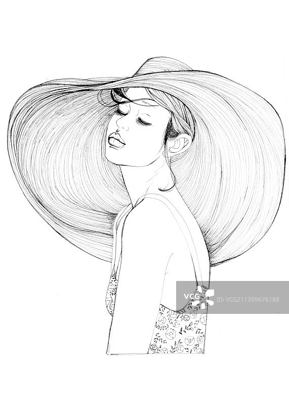 黑白插画图片素材