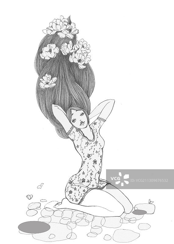 黑白插画图片素材