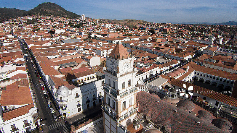 南美玻利维亚的白色之城苏克雷图片素材