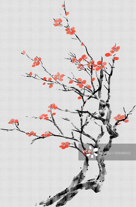 水墨梅花图片素材