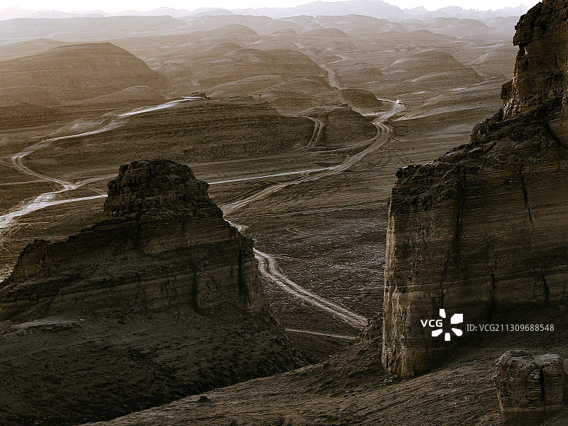 青海俄博梁的火星地貌风景图图片素材