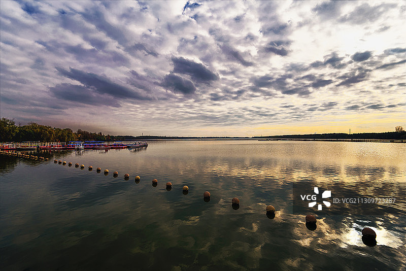 崇明明珠湖图片素材