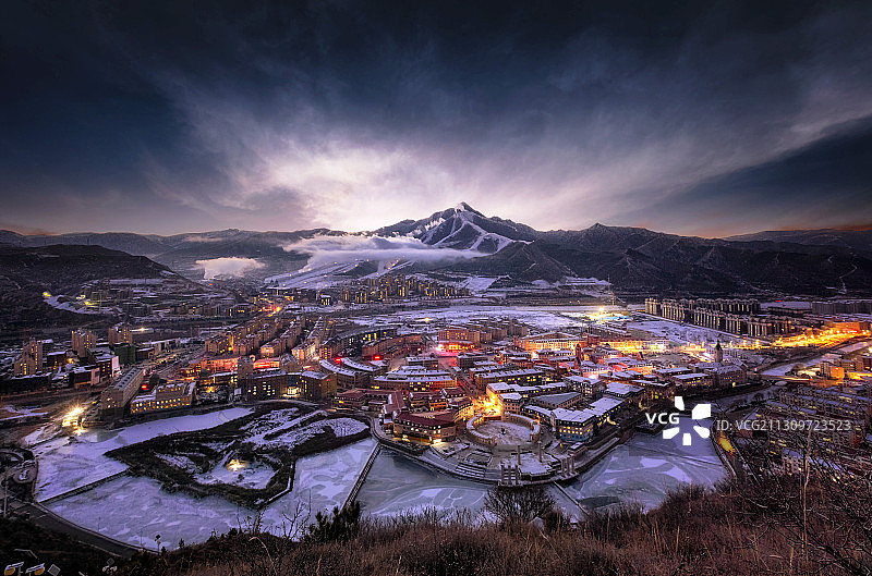 中国滑雪之都-崇礼图片素材