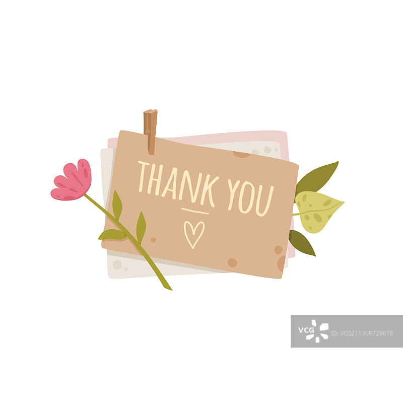 感谢概念明信片背景图片素材