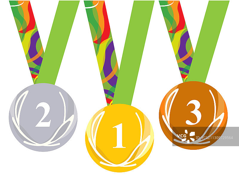 金银铜奖牌图标图片素材