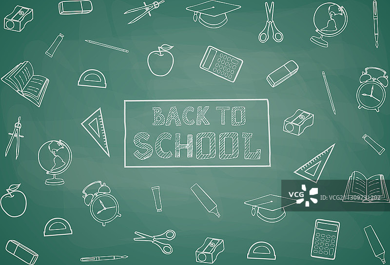 黑板返校背景图片素材