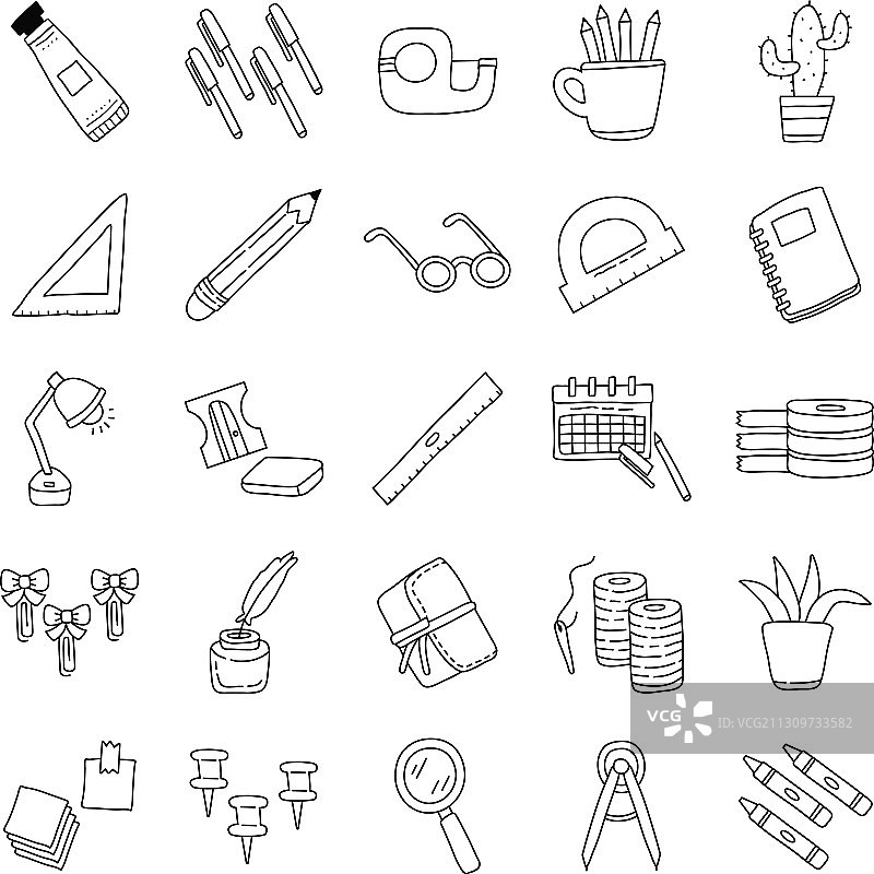 剪贴簿套装图标合集图片素材