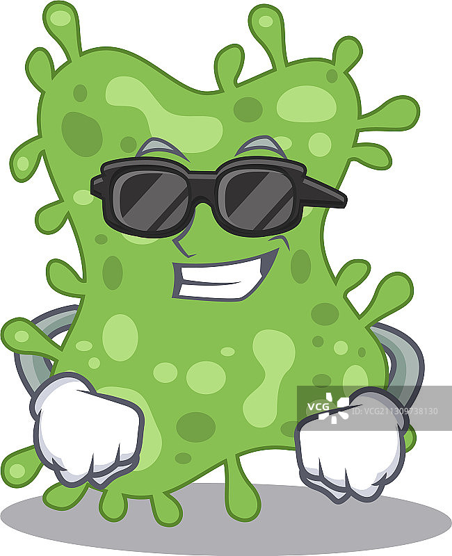 酷炫的鼠伤寒沙门氏菌卡通角色图片素材