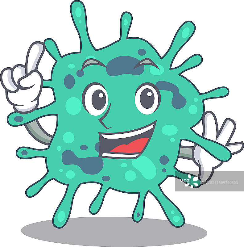 志贺氏菌吉祥物角色设计图片素材