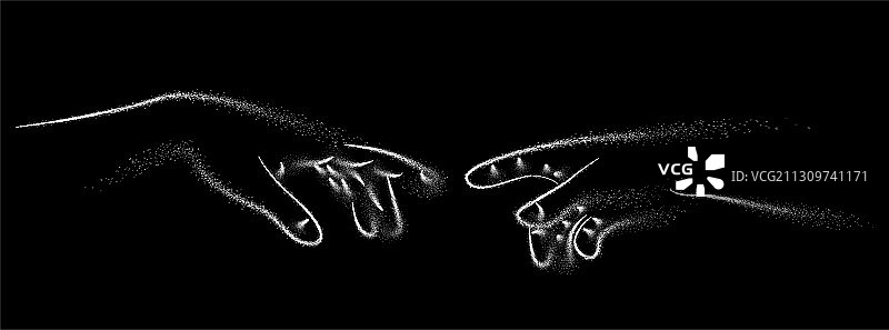 手指触摸的特写图片素材