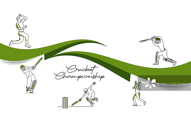 带有击球手和投球手的抽象彩色图案图片素材