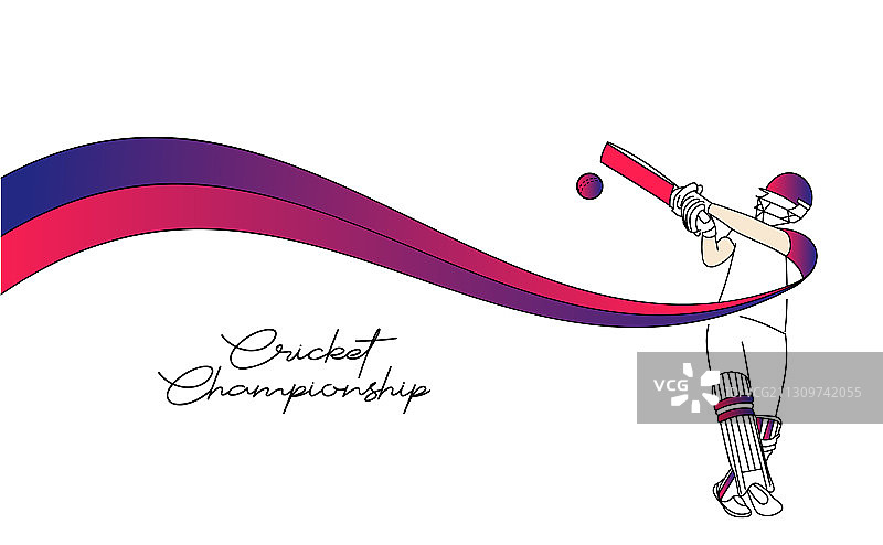 带有击球手和投球手的抽象彩色图案图片素材