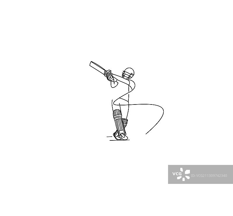 概念击球手打板球锦标赛图片素材