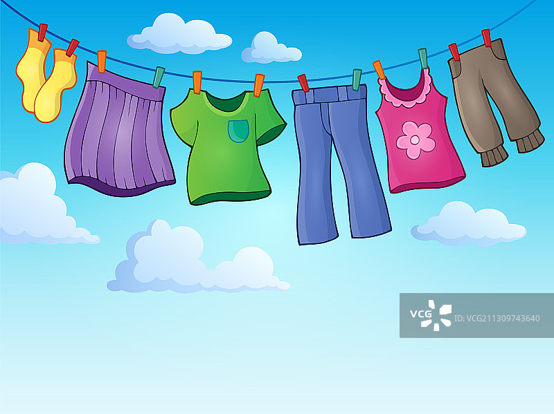 晾衣绳主题图片2图片素材