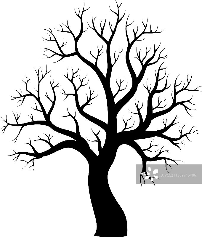 树木主题剪影图片1图片素材