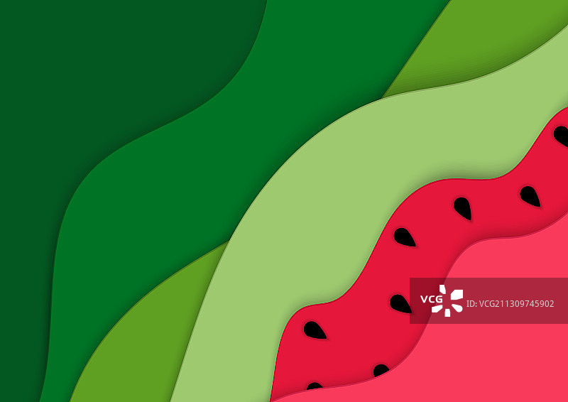 西瓜夏季概念背景图片素材