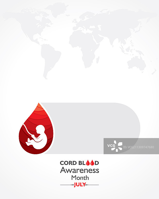 七月脐带血知晓月宣传图片素材