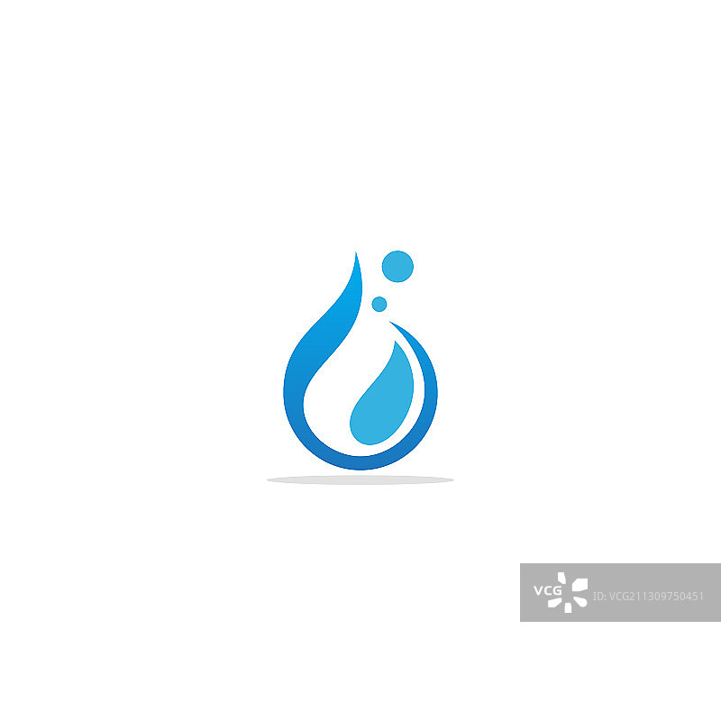 水滴生物徽标图片素材