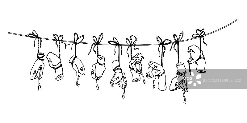 被斩首的头颅与毒蛇图片素材