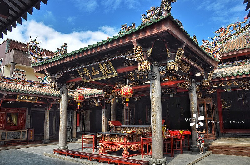 晋江安海龙山寺 两岸龙山寺祖图片素材