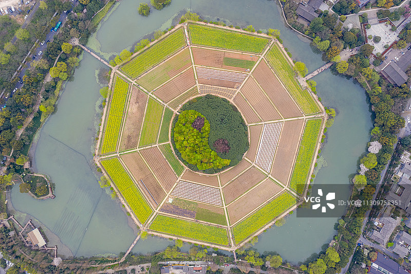 杭州八卦田图片素材