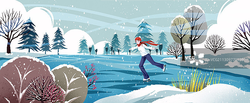 二十四节气之大寒图片素材