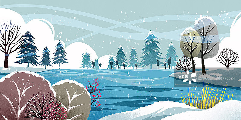 二十四节气之大寒图片素材