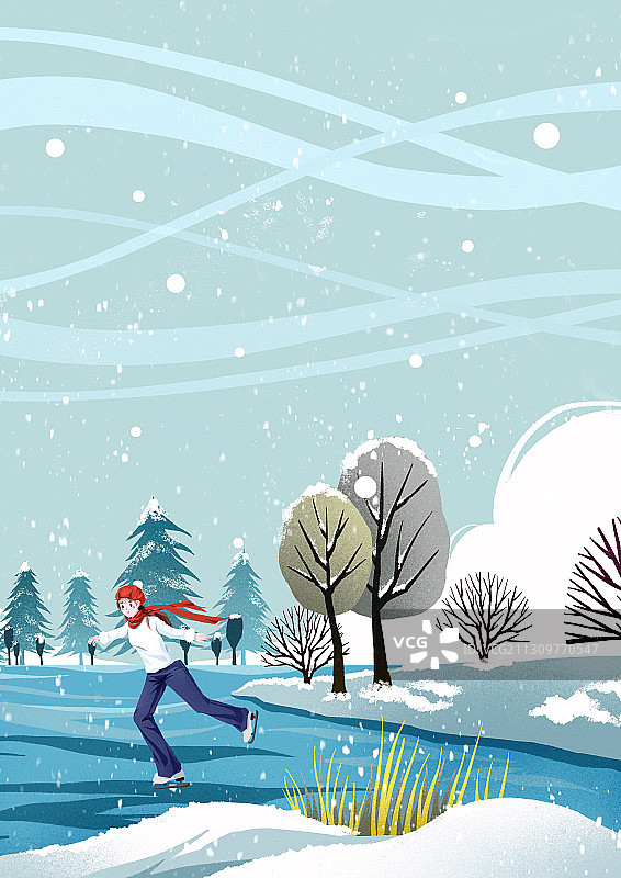 二十四节气之大寒图片素材