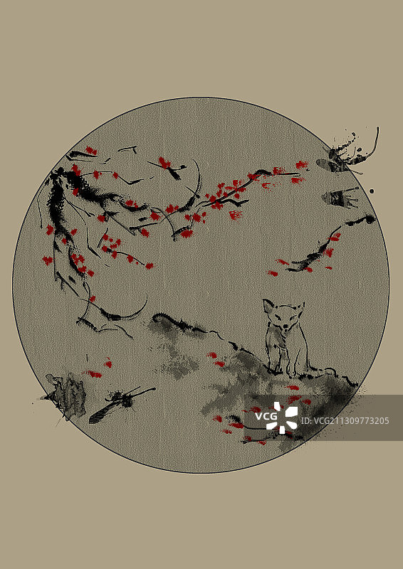 四君子：梅图片素材