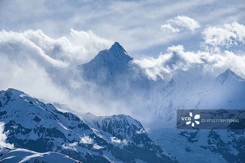 神性卡瓦格博图片素材