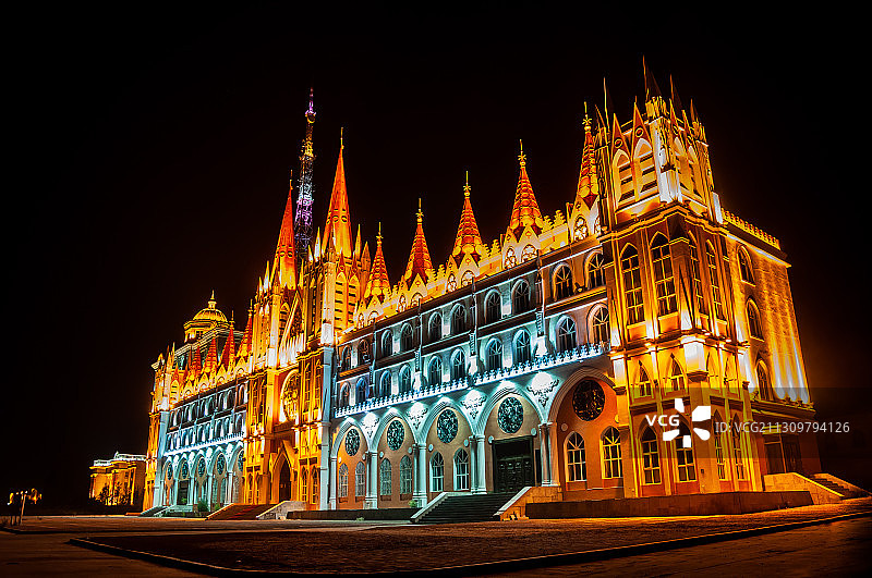 边城满洲里的俄式城堡图片素材