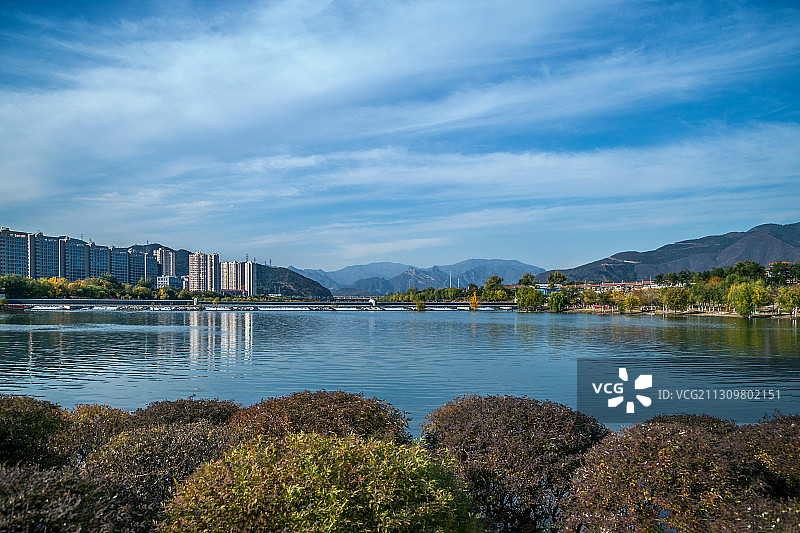 永定河橡胶坝图片素材