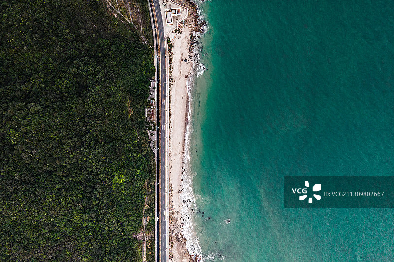 宁静海岸线图片素材