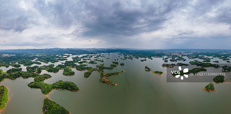 成都的马尔代夫：三岔湖图片素材